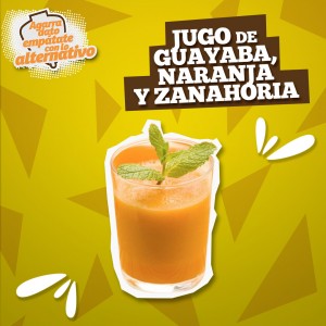 Post de Jugo de Guayaba zanahoria y naranja