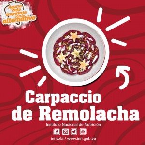 Carpacho de Remolacha.
